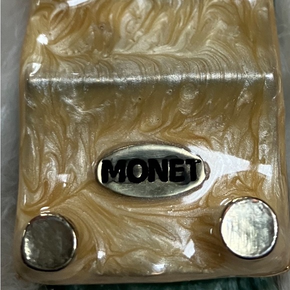 Stunning Vintage marble MONET cat on a couch - opens up- look at my eyes ! - Picture 5 of 7